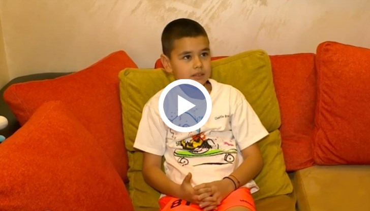 10-годишният Димитър Илиев тренира в състава на детския отбор на "Локомотив - Пловдив"