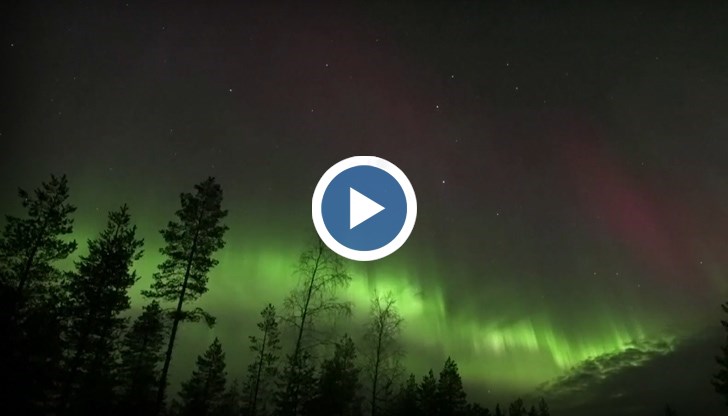 Уникално Северно сияние озари Лапландия