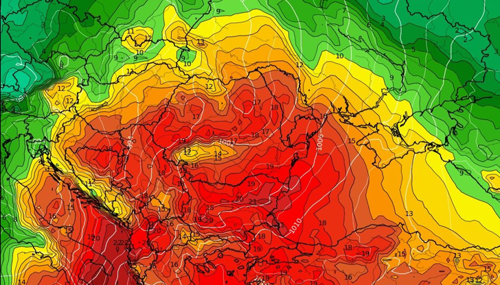 Очаква ни покачване на температурите до почти летните 25-26°СВ началото