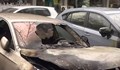 Кола горя в квартал „Здравец“