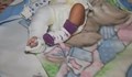 Крачето на новороденото момченце е счупено преди седмица