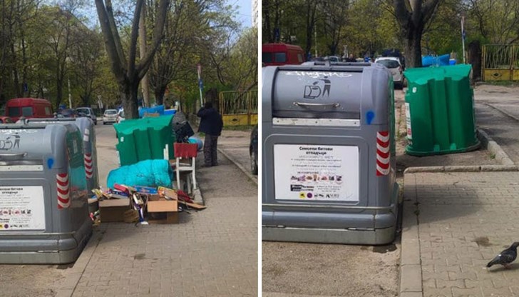 Жителите на квартала могат да оставят своите килими, матраци, мебели и плоскости до контейнерите за смет