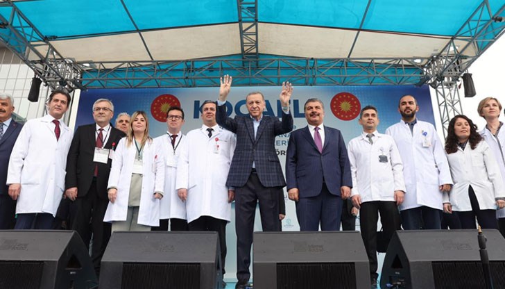 Нашият народ е добре запознат с образцовата инфраструктура, която сме създали в сферата на здравеопазването, заяви турският президент
