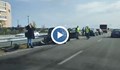 Катастрофа затруднява трафика край Поморие