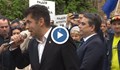 Кирил Петков и Асен Василев подкрепиха протеста пред президентството