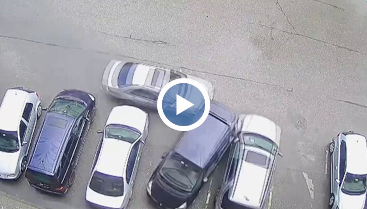 Катастрофата е заснета от охранителна камера