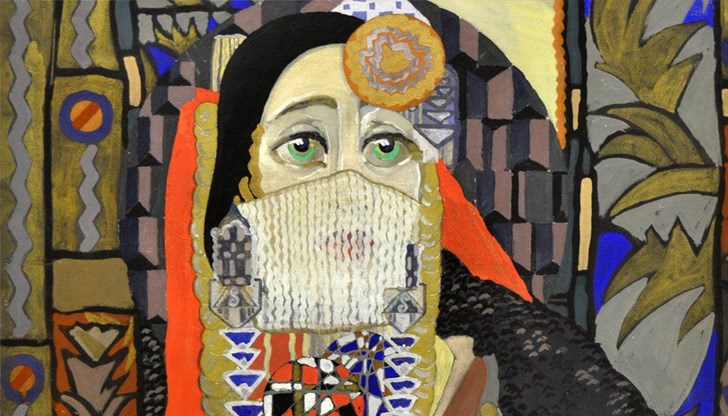 В музея в Казанлък е изложена картината "Ахинора" на Иван Милев