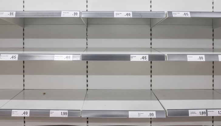 Недостиг при хранителни доставки в Европа Недостиг при хранителни доставки в Европа