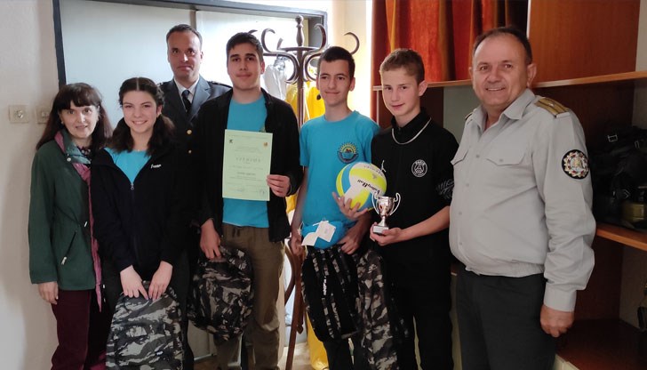 Отборът е победител в областния етап на състезанието „Защита при бедствия, пожари и извънредни ситуации 2023”