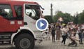Пожарна, патрулка и полицейски мотор радват децата в Русе