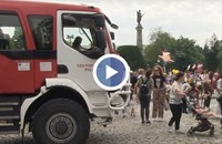 Пожарна, патрулка и полицейски мотор радват децата в Русе