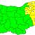 Жълт код за 7 области в Източна България
