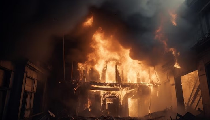 При инцидента са унищожени две стаи, както и покривната конструкция над тях /Снимката е илюстративна/ При инцидента са унищожени две стаи, както и покривната конструкция над тях /Снимката е илюстративна/