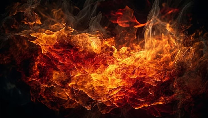 Кабината на тежкотоварния автомобил е напълно унищожена Кабината на тежкотоварния автомобил е напълно унищожена