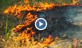 Пожар гори край Карнобат