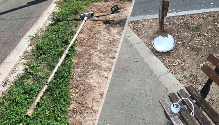 Извършителят на деянието е заснет