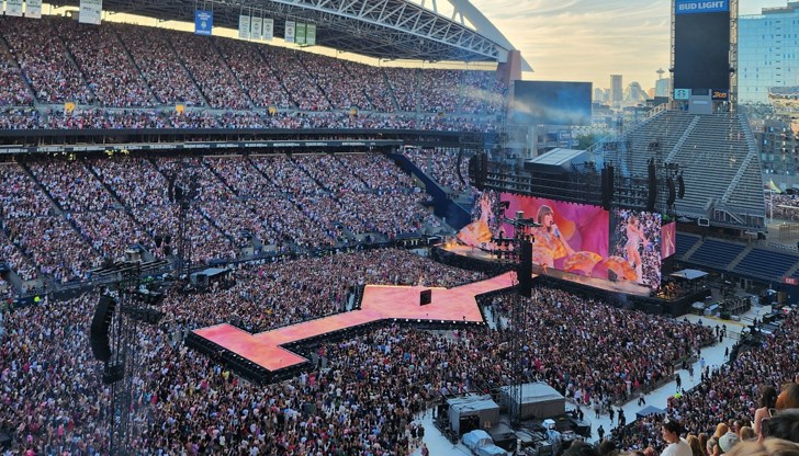 Трусът е регистриран по време на концерт от турнето Eras