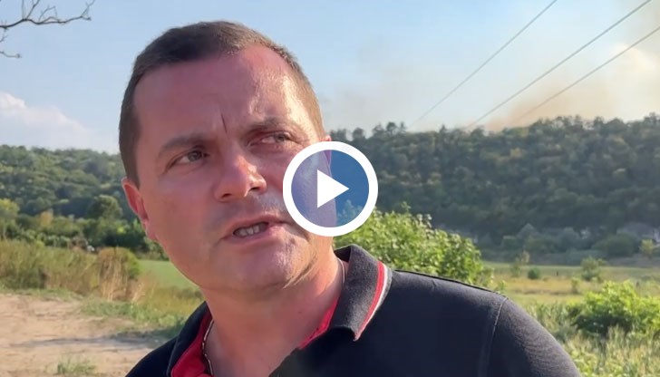 Огънят достигна до гробищния парк в квартал "Долапите"