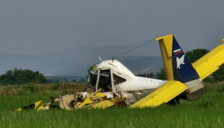 Селскостопански самолет се разби тази сутрин край Раднево