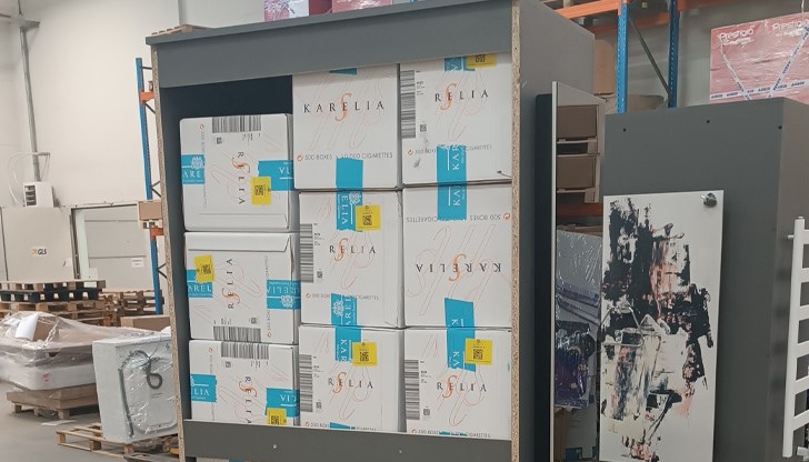 Контрабандата е открита при рутинна проверка на склад в столицата Контрабандата е открита при рутинна проверка на склад в столицата