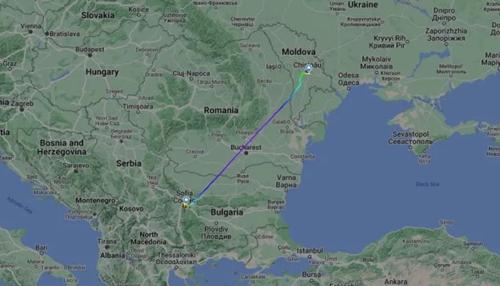 Засега очакваният час на пристигане в София е около 12:10