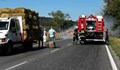 Щетите след пожара в камион с бали на пътя Разград - Русе са за 4000 лева