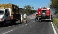 Щетите след пожара в камион с бали на пътя Разград - Русе са за 4000 лева