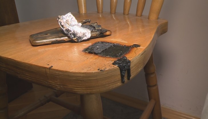 За по-малко от 20 минути батерията се е загряла до такова състояние, че се е взривила