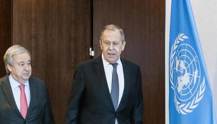 Руският външен министър се срещна с генералния секретар на ООН