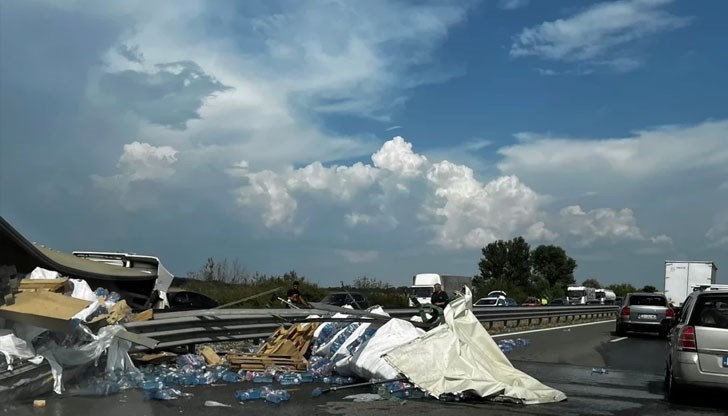 В участъка край Пловдив се образува задръстване