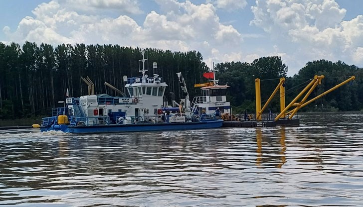 Изпълнителна агенция „Проучване и поддържане на река Дунав“ извърши драгажни дейности в двата критични участъка