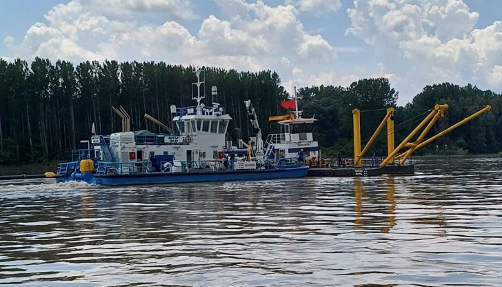 Изпълнителна агенция „Проучване и поддържане на река Дунав“ извърши драгажни дейности в двата критични участъка