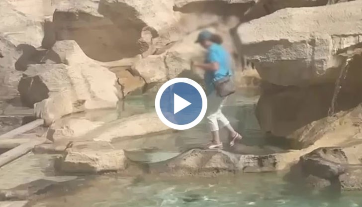 Актът на неуважение и неспазване на порядките в столицата на Италия отново ядоса социалните мрежи