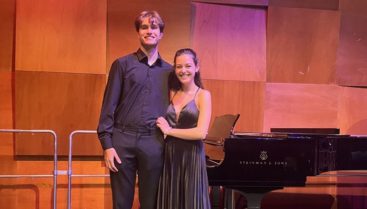 Пианистката Вероника Илиева и цигуларят Преслав Ламбев взеха участие в лятната музикална академия за млади таланти