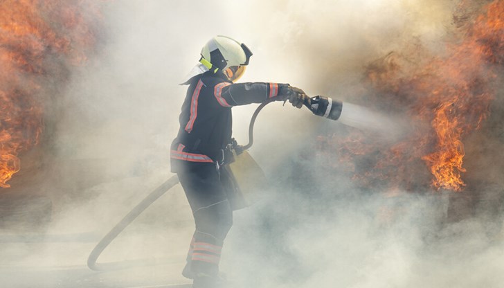 Вероятната причина за пожара е паднало върху жиците на далекопровод дърво Вероятната причина за пожара е паднало върху жиците на далекопровод дърво