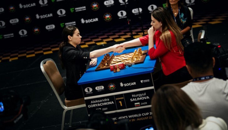 Във финала българската шахматистка отстъпи с 1,5:2,5 точки на рускинята Александра Горячкина