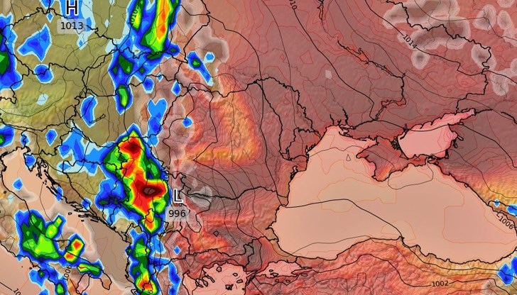 До края на текущата седмица, времето над страната ще се определя от серия от атмосферни смущения