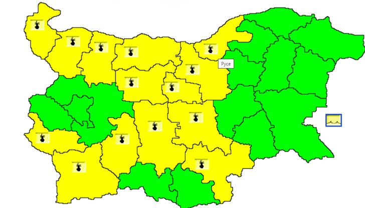 Предупреждението за опасно високи температури в Русе е в сила за днес и за утре