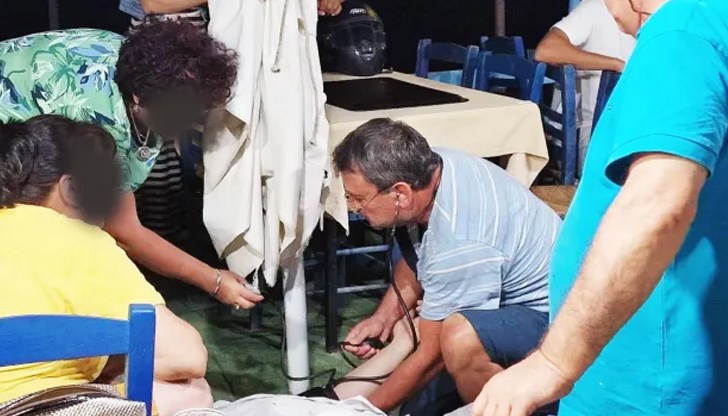 Мъжът е припаднал в неделя вечерта в таверна в Паралия Офринио