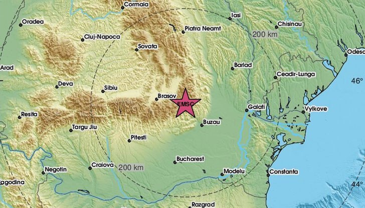 Трусът е бил регистриран в 09:16 часа Трусът е бил регистриран в 09:16 часа