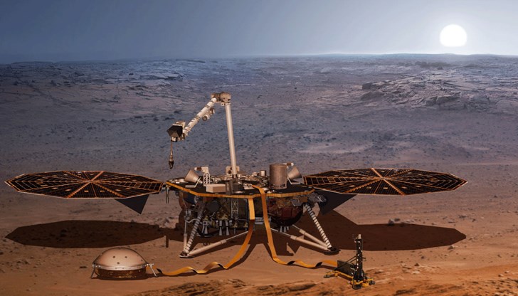 Изследователите анализираха сеизмичните данни, събрани от спускаемия модул InSight на НАСА Изследователите анализираха сеизмичните данни, събрани от спускаемия модул InSight на НАСА