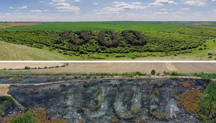 Гората.бг ще възстанови изгорелия надпис "1300" над град Бяла