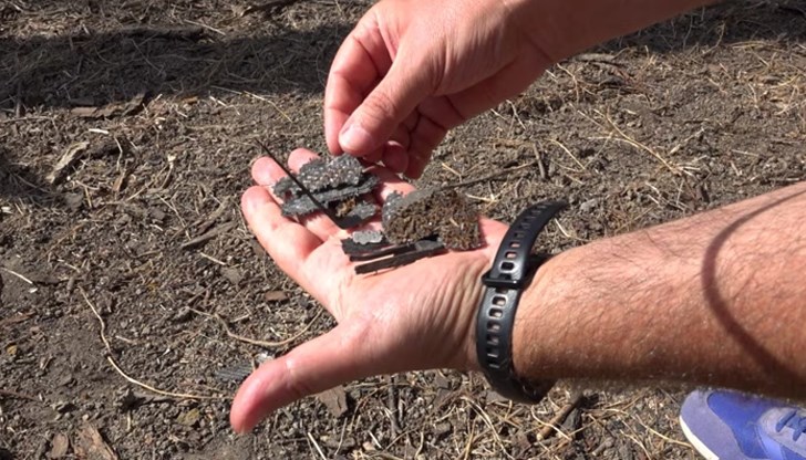 Кратерът е открит до десния бряг на ръкава Килия на река Дунав тази сутрин