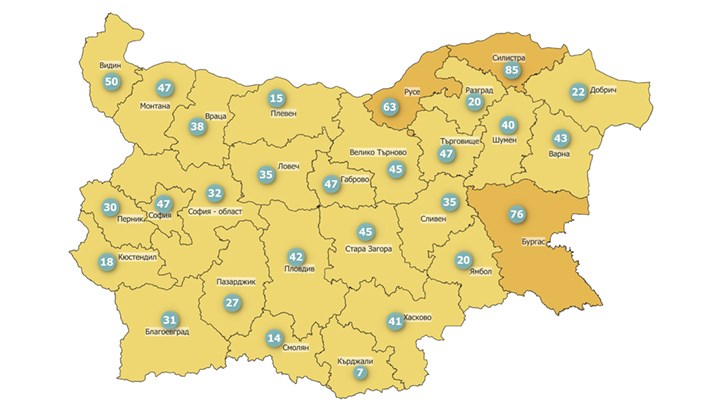 За последните 14 дни крайдунавският град има над 60 заболели на 100 000 души