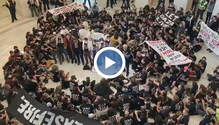 Протестиращите искат незабавно прекратяване на огъня в Ивицата Газа и спиране на военната помощ за Израел