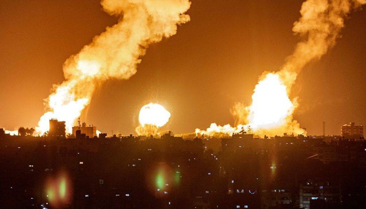 Нова експлозия в небето над Газа в ранните часове на днешния ден