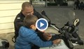 Русенчета яхнаха полицейски мотор и дадоха отпечатъци