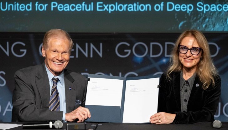 НАСА има честта да приветства България като 32-рата нация, подписала Споразуменията "Артемида", каза генералният директор Нелсън