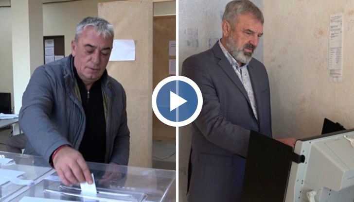 Божидар Борисов упражни правото си на глас с хартиена бюлетина, а Драгомир Драганов - с машина