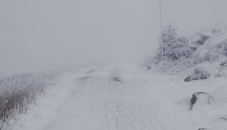 Времето е мъгливо, вали, дъждът преминава в сняг